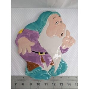 Disney Treasure‎ Craft Snow White Dwarf Trivet Ceramic 9 Inch